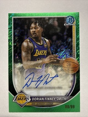 2025-26 Bowman - Chrome Autographs Dorian Finney-Smith #BCA-DFS Green Shimmer...