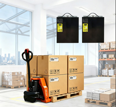 2 Battery-4400LBS Fully Electric Pallet Truck 48V Lithium Battery 48'' x 27''