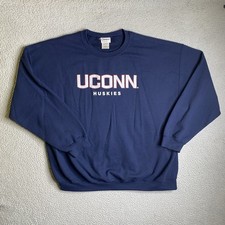 Uconn Huskies Campus Customs Sweatshirt Men 2XL XXL Blue NCAA College Basketball