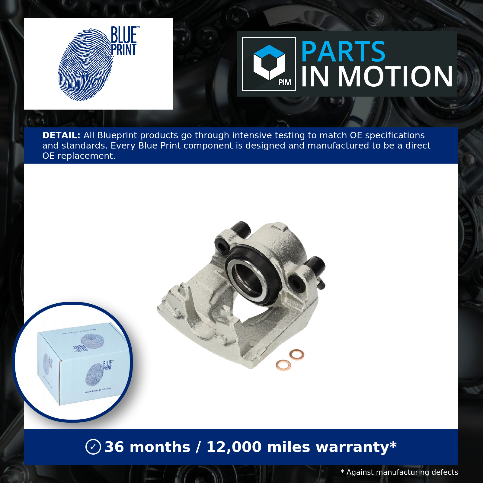 Brake Caliper Front Right ADBP450243 Blue Print 45002TV0E01 Quality Guaranteed