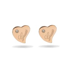 Guess Rose Gold Earrings Queen Of Heart Ladies Jewellery Women's Earrings