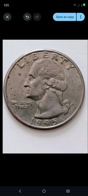1995 P Quarter 'IN COD WE TRUST' Error With In Merged , See Pics, Valuable Find!