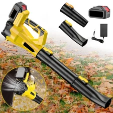 Cordless Leaf Blower 450CFM Handheld Electric Leaf Blower 6-speed With Battery