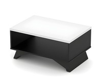 Couchtisch Beistelltisch Mit Regal Arbeitszimmer Tisch BüRo MöBel Holz