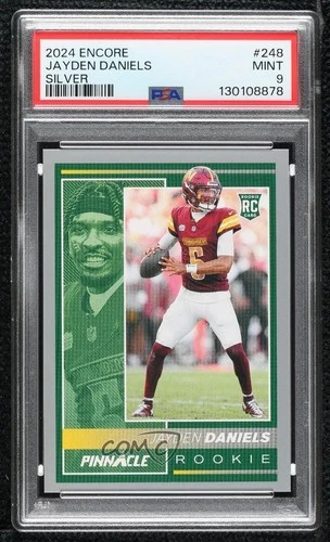 2024 Panini Encore Rookies Silver 82/150 Jayden Daniels #248 PSA 9 Rookie RC