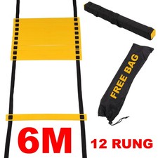 TnP 6m AGILITY LADDER 12 Rung Speed Fitness Training Football Exercise 6 Metre L