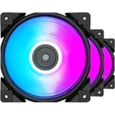 Pccooler 3in1 120mm Halo Gehäuselüfter in RGB - Ventilator - 12 cm - 1000 RPM -