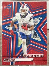 2025 Panini Rookies & Stars #27 James Cook Red Insert Buffalo Bills