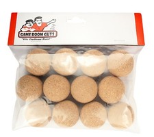 Natural Cork Foosballs Compatible With Shelti, Tornado, Dynamo - Set of 12