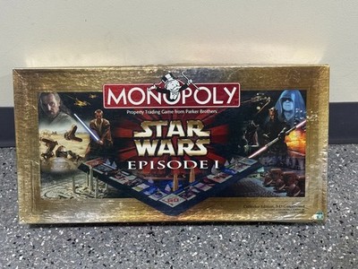 New 1999 Star Wars Episode 1 Monopoly 3D Collector's Edition Unopened Inside Box