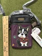 NWT Chala French Bulldog Cell Phone Crossbody Bag