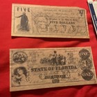 Confederate Currency Reproduction Banknotes Set $500 $100 $5 $2 $1 Uncertified — photo 4