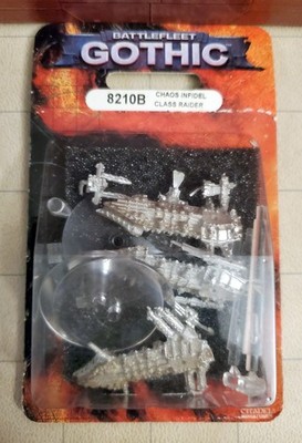 Warhammer 40k Battlefleet Gothic Chaos Infidel Class Raiders Metal NIB