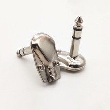 Four 6 35mm Stereo TRS Right Angle Male Connectors for Audio Applications