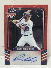 2026 Panini Stars & Stripes Prizm Roch Cholowsky RED DISCO PRIZM AUTO /25 USA SP