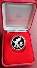 2000 AUSTRALIA 50 CENTS SILVER PROOF 18.24g 99.9% QE2 ROYAL VISIT BOXED