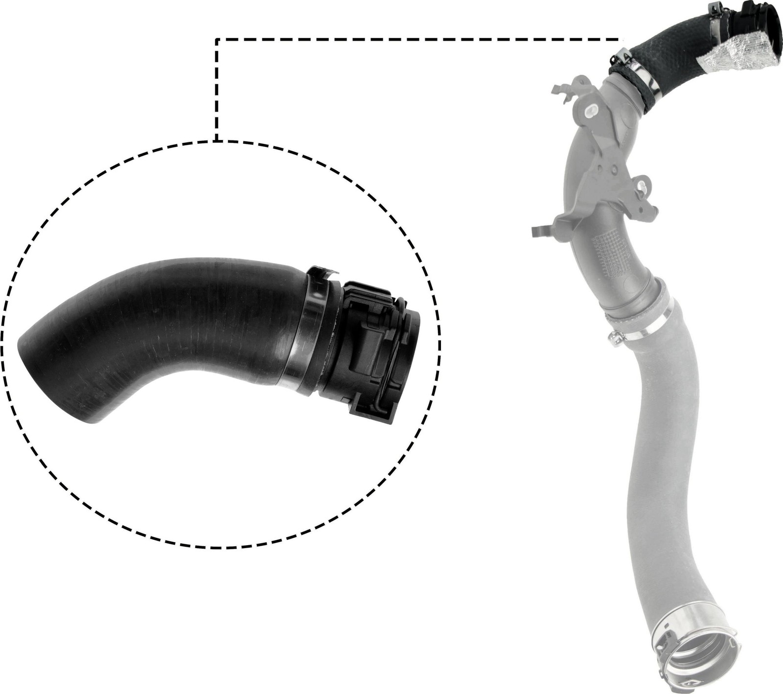 Air duct pipe Silicone 09-0527 GATES for DACIA RENAULT - Image 3