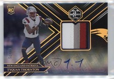 2022 Panini Limited Rookie Gold Spotlight 3/75 Tyquan Thornton Patch Auto 14mg