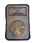 2007 $1 American Silver Eagle NGC MS69 Brown Label
