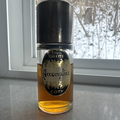RARE VINTAGE COTY  ACCOMPLICE  EAU DE TOILETTE   PRE-BARCODE   c. 1947 1959