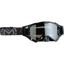 Moose XCR Goggles - MX Off-Road Dirt Bike - Black/Gray with Smoke Lens
