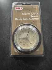 Vintage Alarm Clock Brown Floral Classic Analog