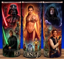 Star Wars Return of the Jedi - Slave Leia - Darth Vader Cup Mug Tumbler 20oz