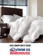 Siberian Goose Down Comforter Full/Queen 750FP 50oz 1200TC White Luxury