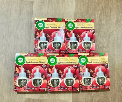 Air Wick Scented Oil Apple Cinnamon Medley Refills- Lot Of 10- Six 2 Packs