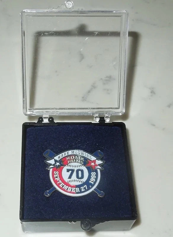 Mark McGwire 70th Home Run Souvenir Pin St Louis Cardinals 9/27/98 Qty Of 10 - Image 2 of 2