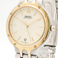 Raro orologio al quarzo automatico SEIKO 7M12-6A2A primo modello con rivetti e viti.
