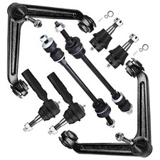 8pcs 4WD Front Upper Control Arm w/Ball Joint Sway Bar Outer Tie Rod End Link