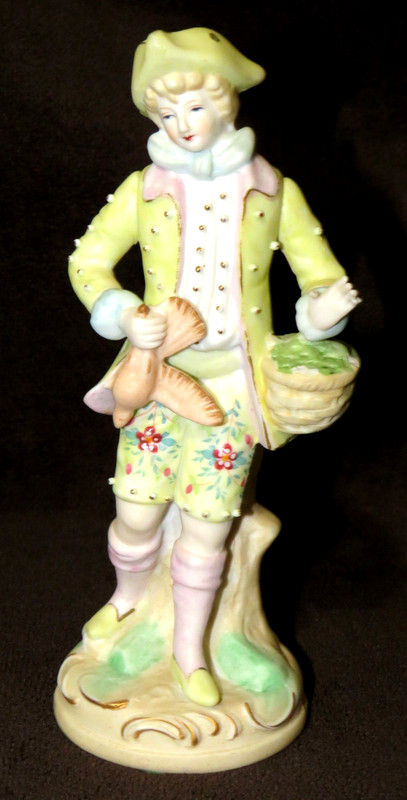 Vintage Porcelain Victorian Maruyama Bisque Figurine