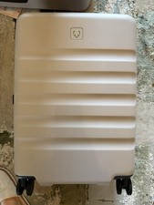 Image of Antler Icon Stripe 4-Wheel 66cm Hard Shell Medium Suitcase in Taupe - NEW