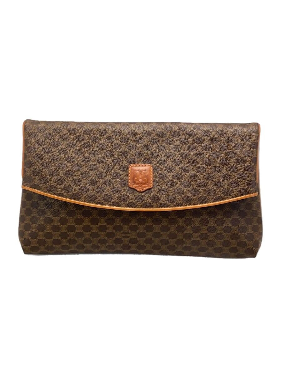 CELINE Brown Leather Clutch Bag BRW