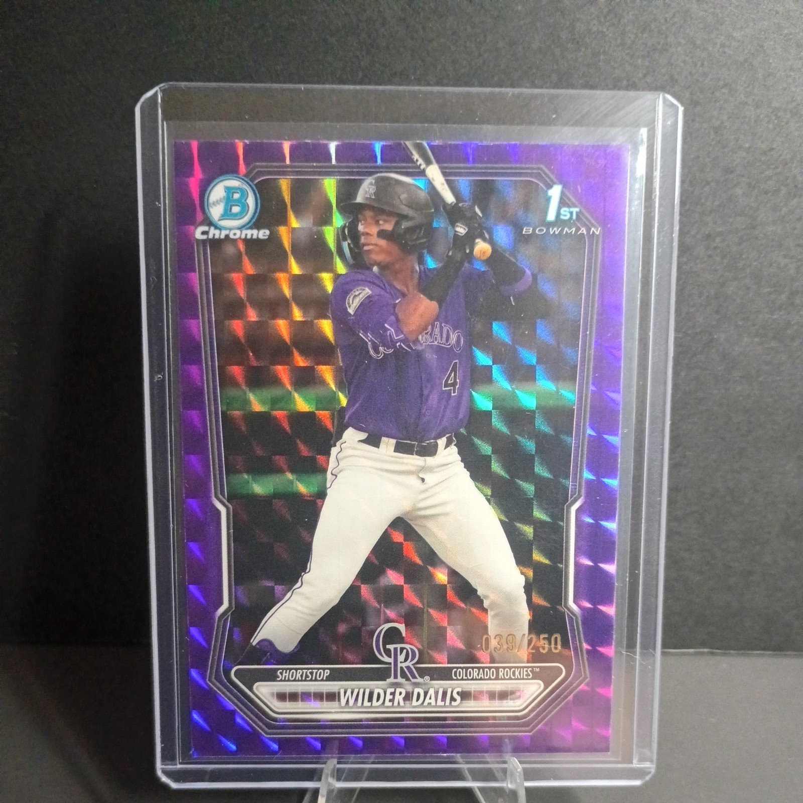 2026 Bowman Chrome Prospects Wilder Dalis #BCP-150 Purple Geometric 425