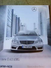 MERCEDES BENZ E63 AMG BROCHURE 2009