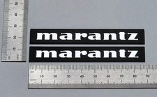 Marantz Speaker Badge Logo Emblem Premium 3.5 Inch Silver Pair With Adhesive