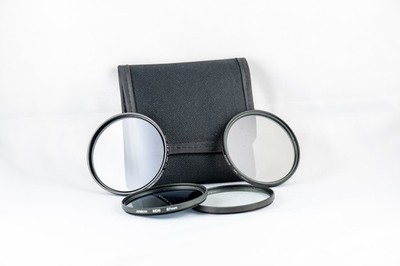 CPL, ND8, 2x UV filter 67mm, pouch/Tasche, Andoer/Hamma