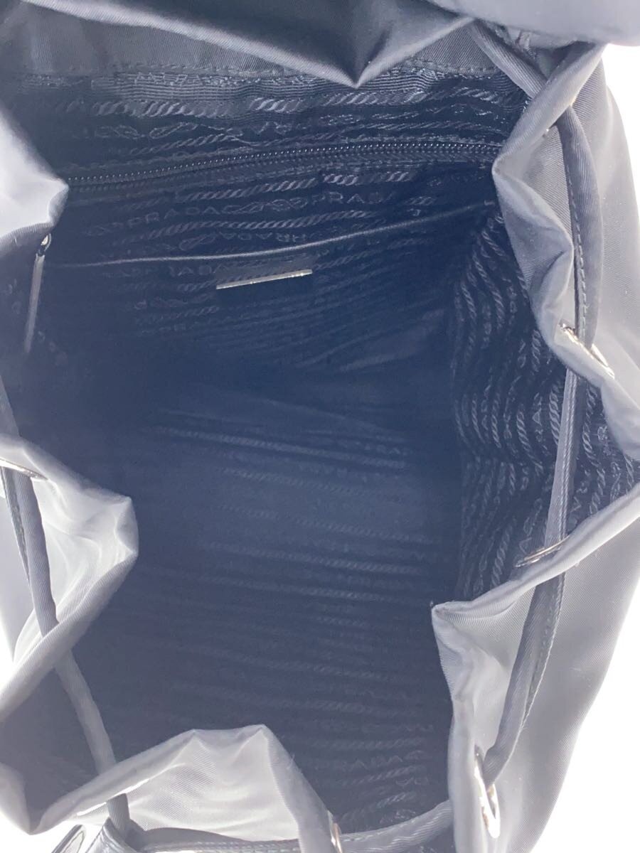 PRADA Backpack Nylon BLK Solid BZ0032 - image 6