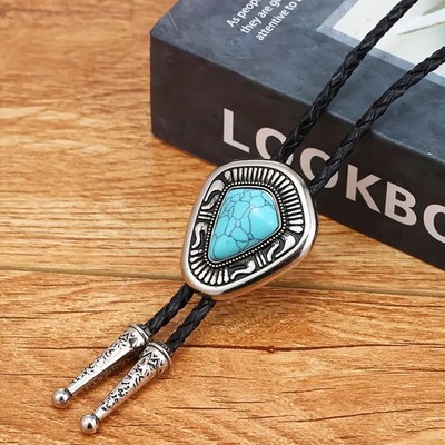 Western Bolo Leather Cord Southwestern Bolo Tie