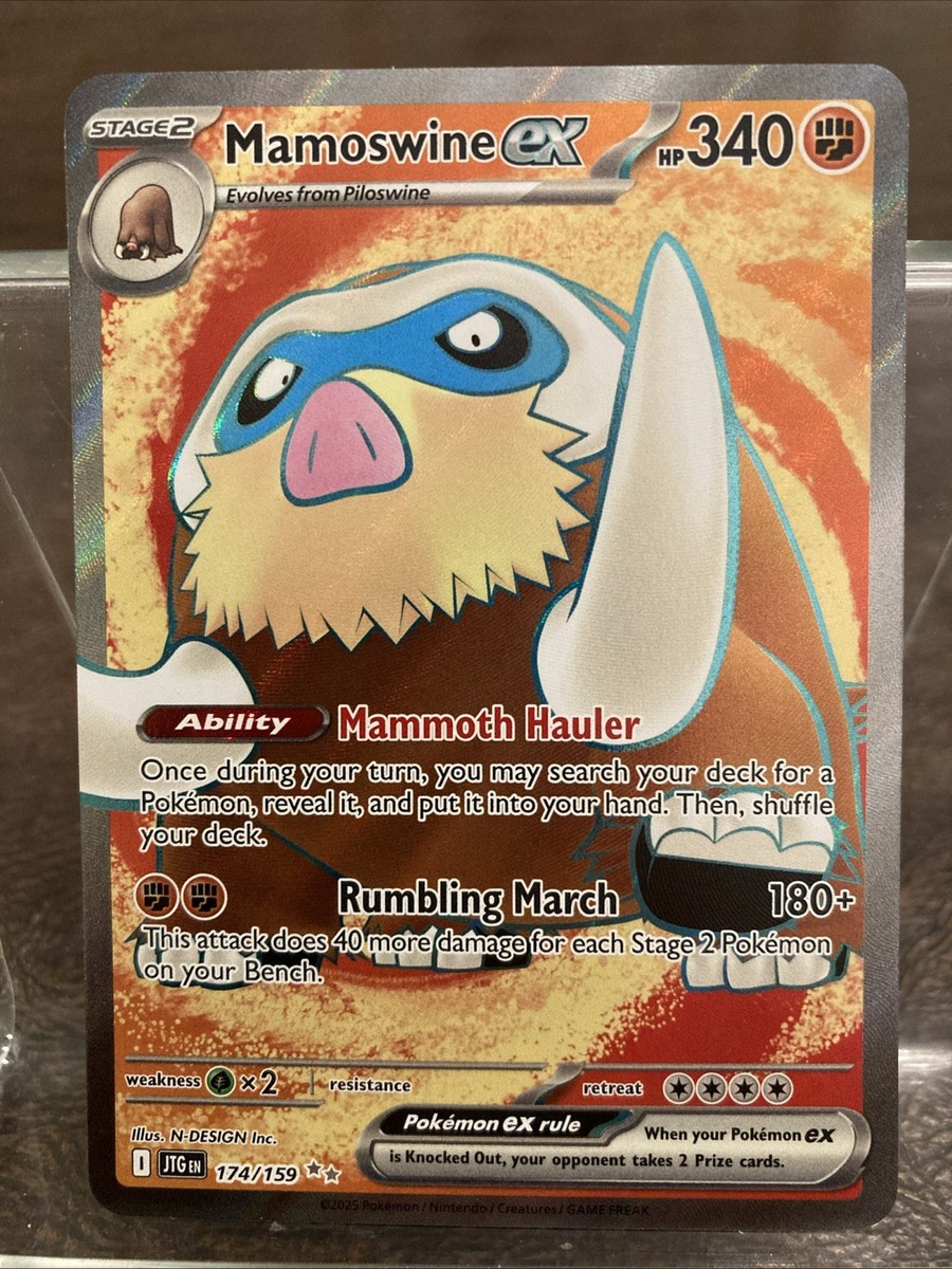 2025 Pokemon Journey Together Mamoswine EX 174/159 | eBay
