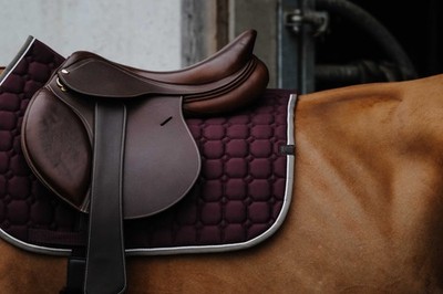 Sattelmatte EQUITHÈME ''Orion'' - Farbe: Pflaume