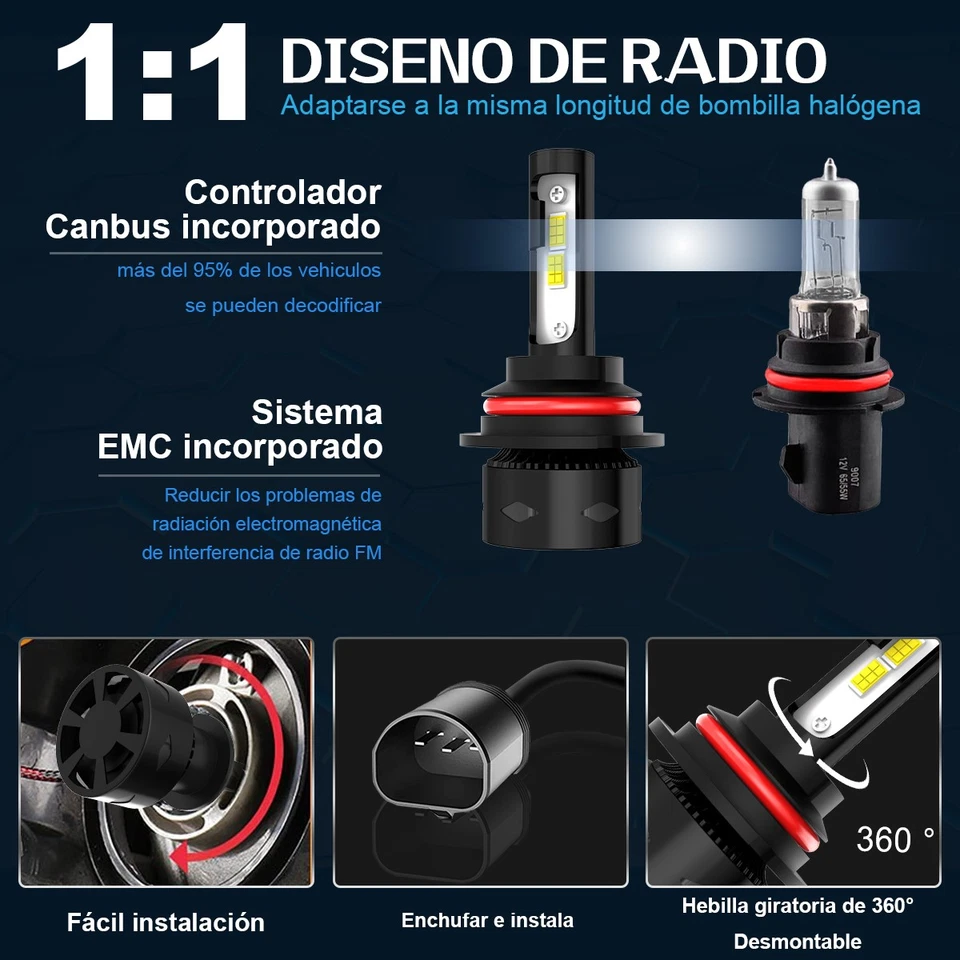 Комбинированные светодиодные противотуманные фары лампы для Dodge Durango SLT Sport Utility 1998-2000 - Изображение 4 из 4