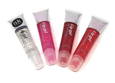 Nicka K Lip Gel 4 Pack - Clear, Strawberry, Cherry, Bubble Gum Flavors