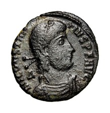 Constantius II - Emperor Spearing Fallen Horseman Maiorina. 351-352 AD.