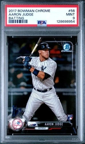 2017 Bowman Chrome Aaron Judge Batting RC #56 PSA 9