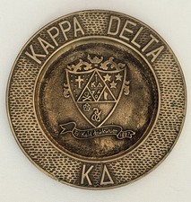 Kappa Delta Sorority KD Brass Crest Wall Hang...