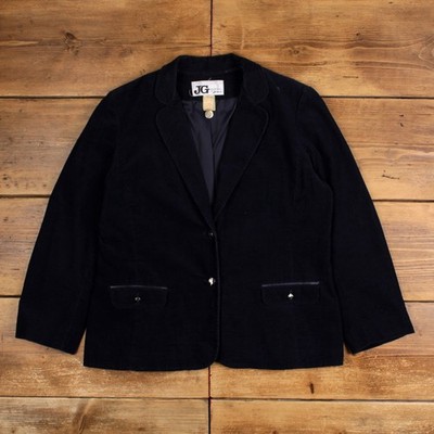 Vintage JG by Joyce Blazer Jacket L 80s Workers Union 17-18 USA Made Corduroy