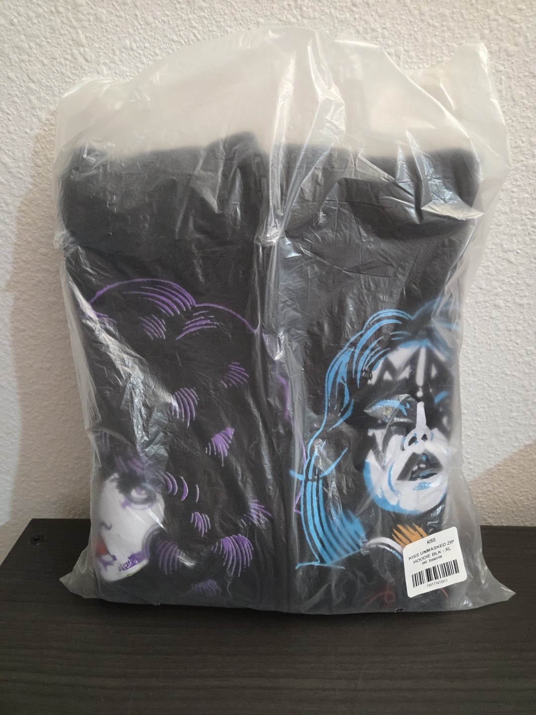 KISS Unmasked 45th Anniversary Full Zip Up Hoodie Sweatshirt Size Extra Large XL